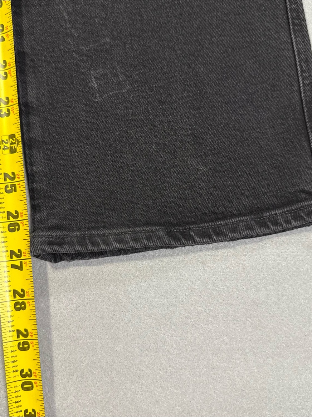 AGOLDE Pinch Waist Jeans Women Size 29 Black/Gray High Rise Straight Leg Cotton - Picture 14 of 16